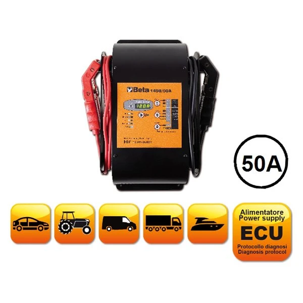Beta Tools® - 1498/50A-Series™ 12 V Portable Electronic Multi-Purpose Battery Charger And Power Supply 4 Beta Tools® - 1498/50A-Series™ 12 V Portable Electronic Multi-Purpose Battery Charger And Power Supply - Image 2