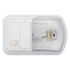 AP Products® 016-BL3002 - Brilliant Light Series Oblong Surface Mount LED Single Bulb Overhead Light With Switch (8.5"L X 5.3"W X 2.0"D)