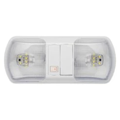 AP Products® 016-BL3003 - Brilliant Light Series Oblong Surface Mount LED Double Bulbs Overhead Light With Switch (12.0"L X 5.3"W X 2.0"D)