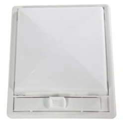 Arcon® 14655 - Economy Series Rectangular Surface Mount Single Bulb Overhead Light With Switch (6.3"L X 5.5"W X 1.6"D)