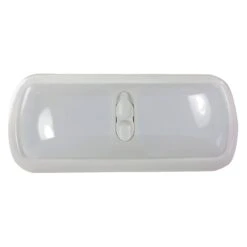 Arcon® 18123 - Euro Style Oblong Surface Mount Incandescent Double Bulbs Overhead Light With Switch (11.0"L X 4.8"W)