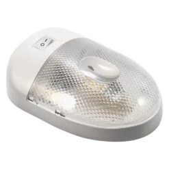 Camco® - Oblong Surface Mount LED Overhead Light With Switch