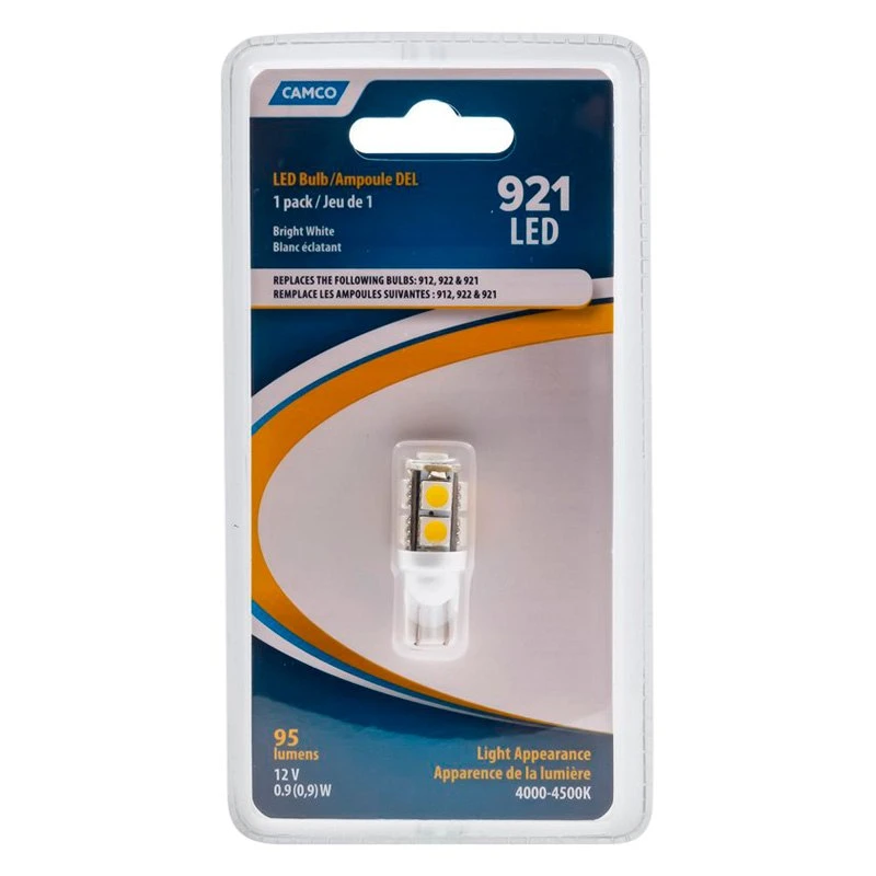 Camco® 54623 - Wedge D.F. Base 95 Lm Bright White LED Bulb (912) 6 Camco® 54623 - Wedge D.F. Base 95 Lm Bright White LED Bulb (912) - Image 4