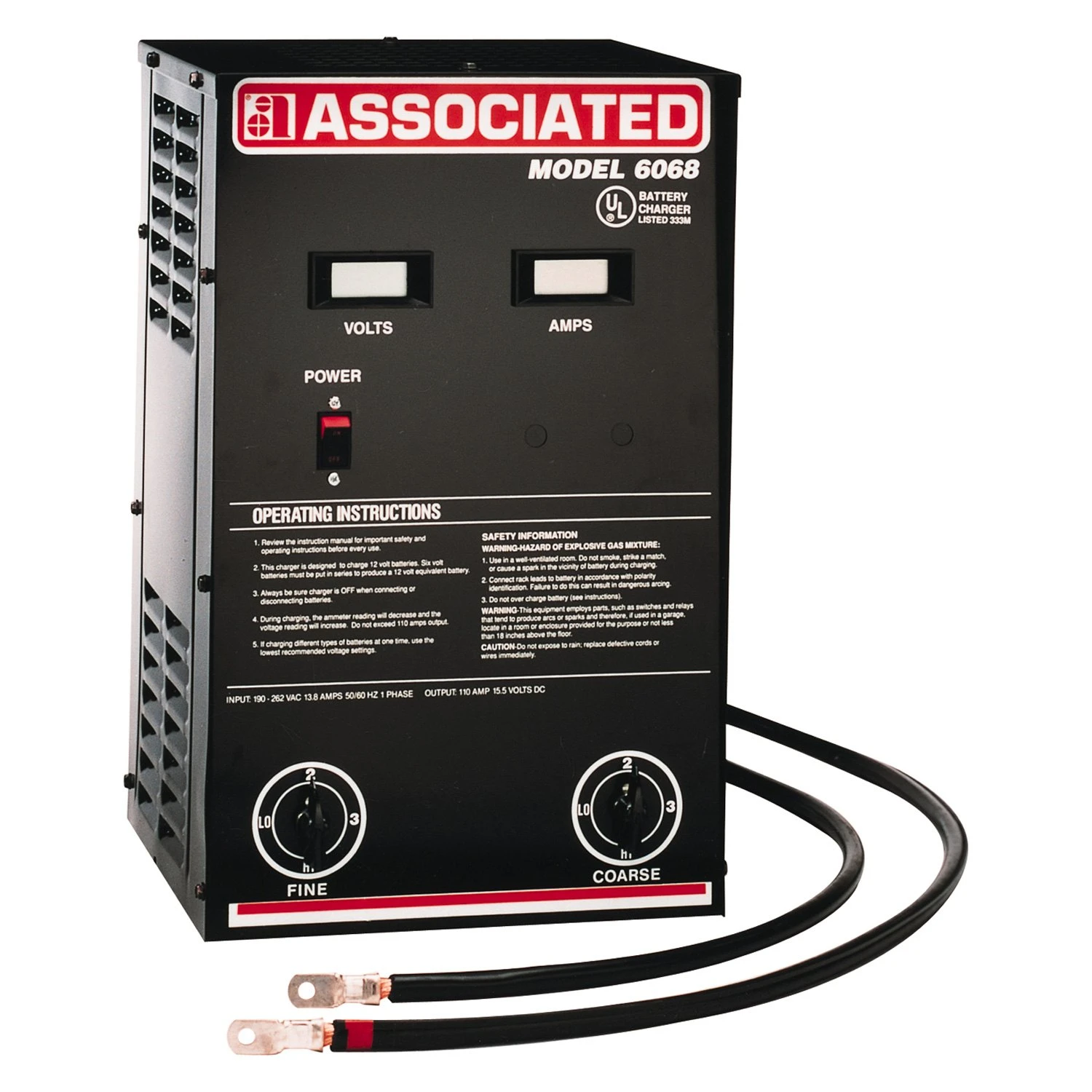 Associated Equipment® - Powerful™ 15 V Stationary Parallel Battery Charger 3 Associated Equipment® - Powerful™ 15 V Stationary Parallel Battery Charger