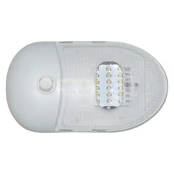 Diamond Group® - Slim Line Oblong 175 Lm Surface Mount LED Single Bulb Overhead Light With Switch (7.5"L X 4.5"W X 1.0"D)