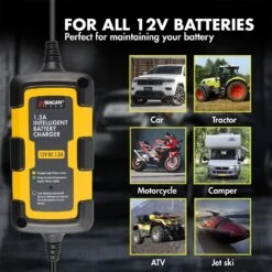 Wagan® 7402 - 12 V Intelligent Fully Automatic Battery Charger And Maintainer -Auto Lighting Accessories Shop 7402 13