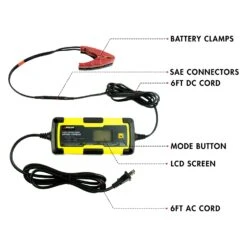 Wagan® 7403 - 6 V/12 V Intelligent Fully Automatic Battery Charger And Maintainer -Auto Lighting Accessories Shop 7403 10 1
