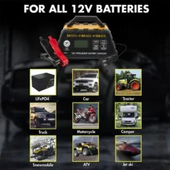 Wagan® 7407 - 12 V Intelligent Fully Automatic Battery Charger And Maintainer 21 Wagan® 7407 - 12 V Intelligent Fully Automatic Battery Charger And Maintainer -Auto Lighting Accessories Shop 7407 10 1