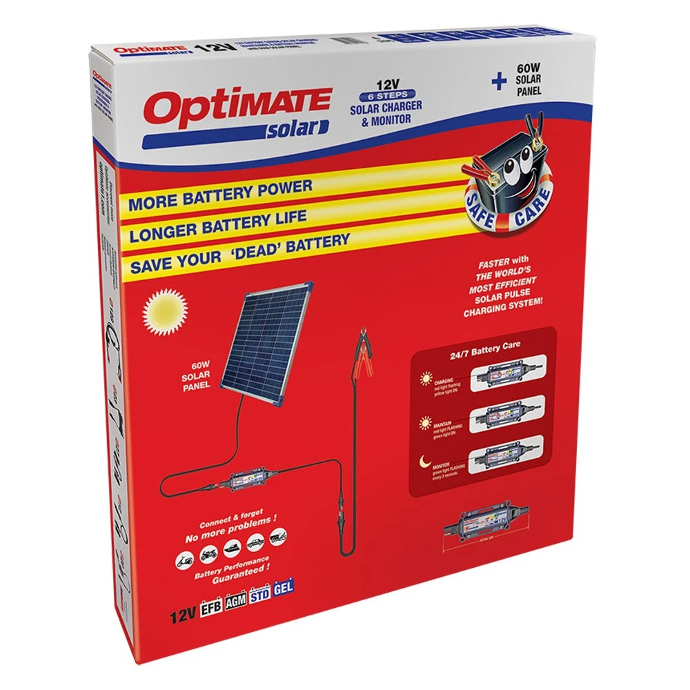 OptiMate® - 12 V 6-Step Sealed Solar Battery Saving Charger And Maintainer 6 OptiMate® - 12 V 6-Step Sealed Solar Battery Saving Charger And Maintainer - Image 4