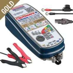 OptiMateĀ® - GOLD Series 12 V/24 V Portable 8-Step Sealed Battery Saving Charger And Maintainer