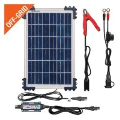 OptiMate® - DUO⢠12 V/12.8 V 6-Step Sealed Battery Saving Charger And Maintainer With 40 W Solar Panel